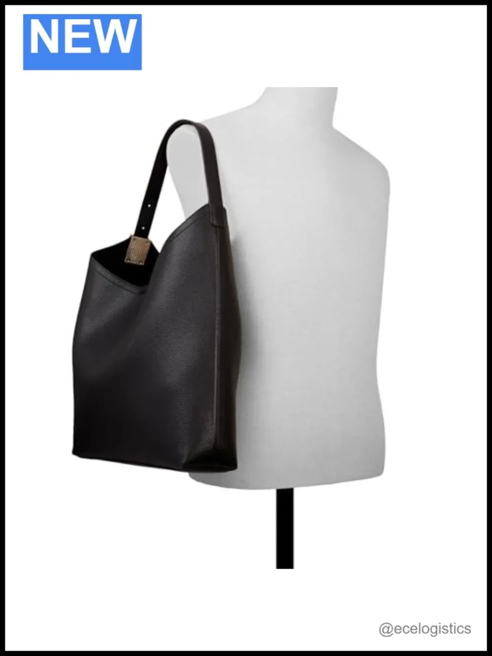 Spacious Hobo Bag with Snap Closure and Shoulder Strap